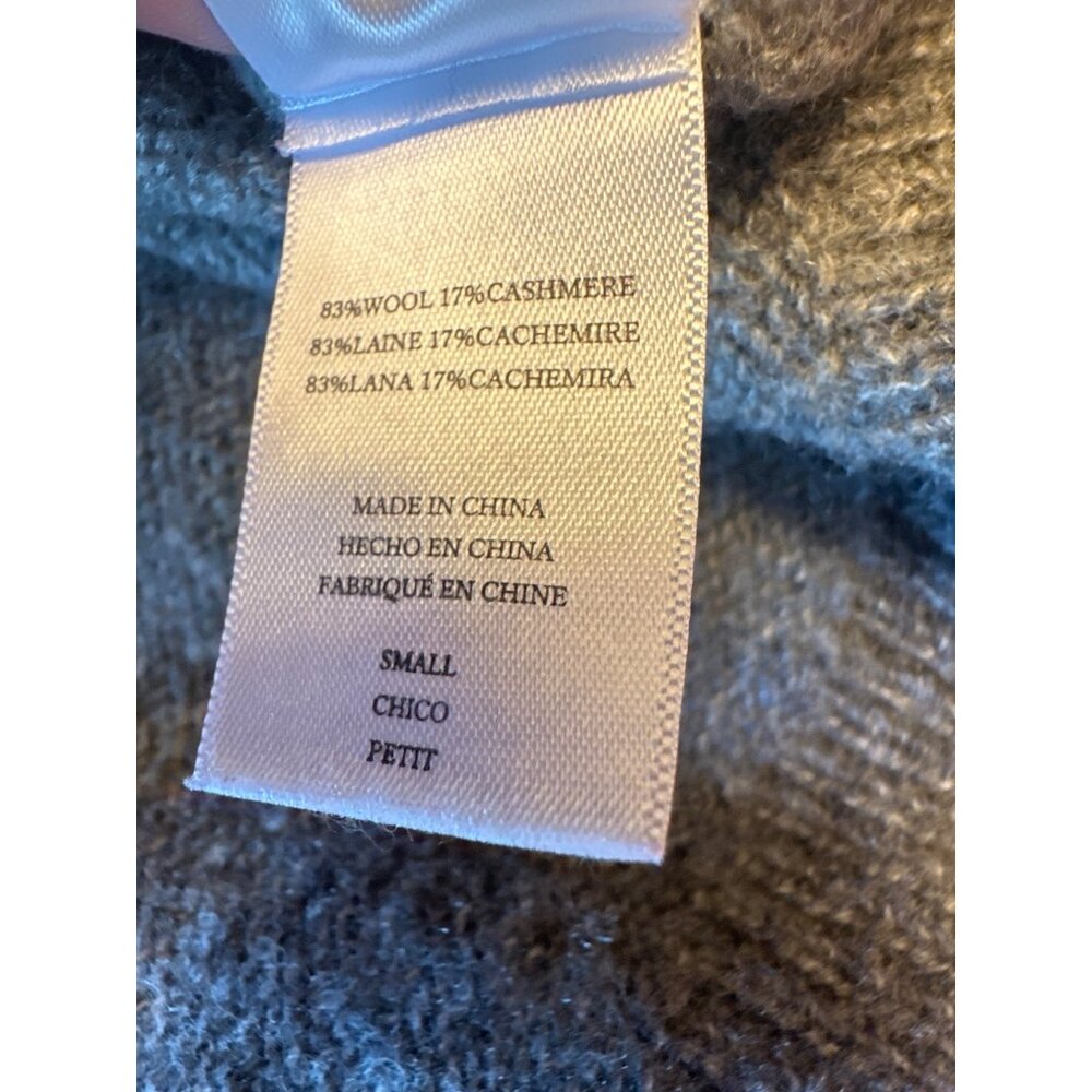 Rails Gray Lightning Bolt Sweater Soft Wool Cashmere Blend Knit Small S - Picture 5 of 6